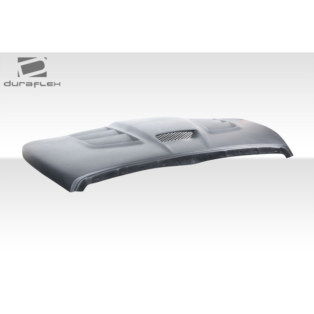 Modify your Dodge Ram 2002 with our Exterior/Hoods - Front view of hood part at a slight angle