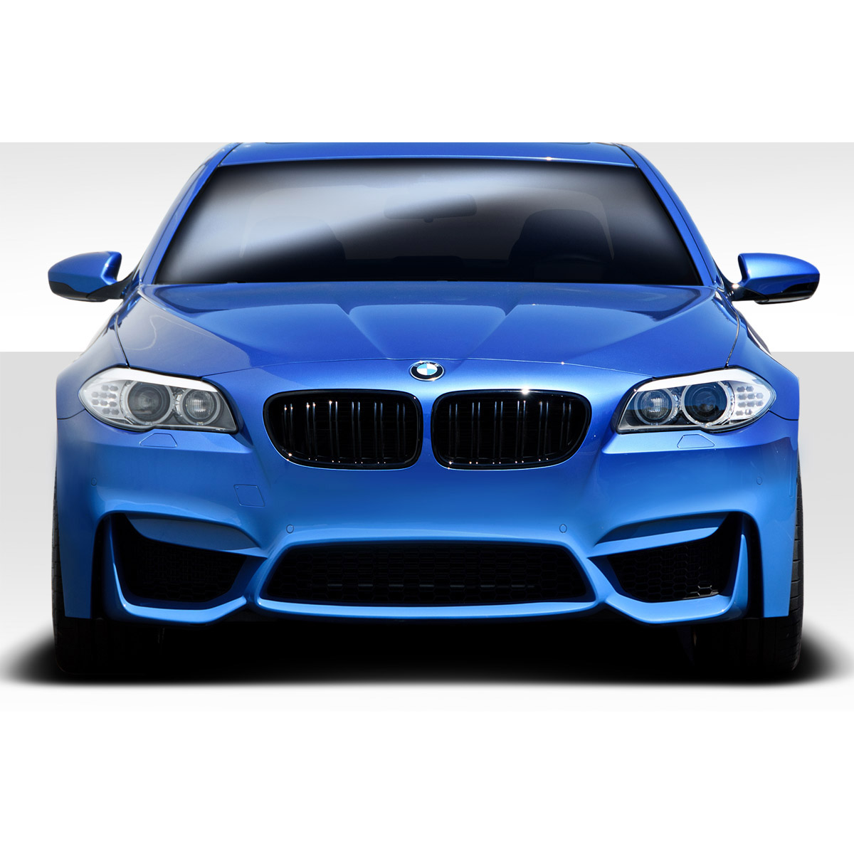 Modify your BMW 5-Series 2011 with our Exterior/Front Bumpers or Lips - Front head-on view of the BMW 5 Series