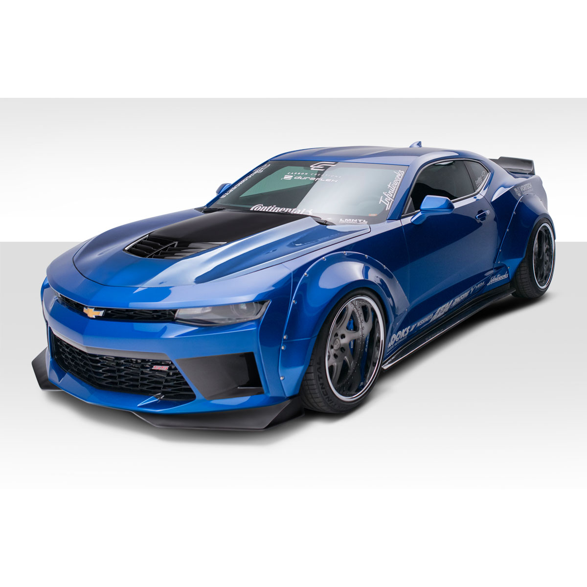 Modify your Chevrolet Camaro 2016 with our Exterior/Complete Body Kits - Front angle view of the Chevrolet Camaro