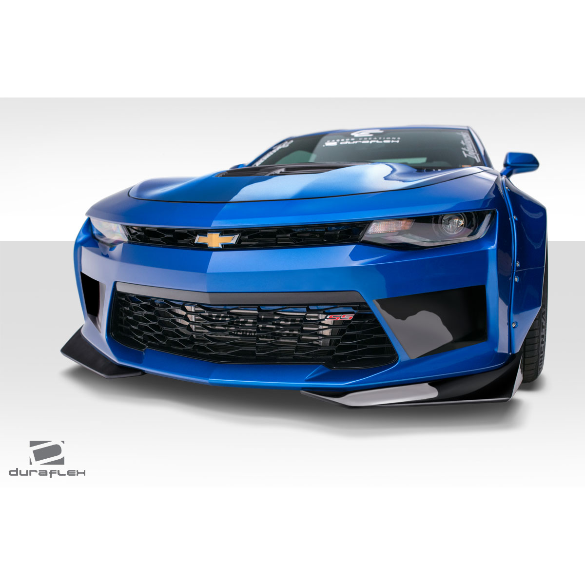 Modify your Chevrolet Camaro 2016 with our Exterior/Complete Body Kits - Front view low angle of the Chevrolet Camaro