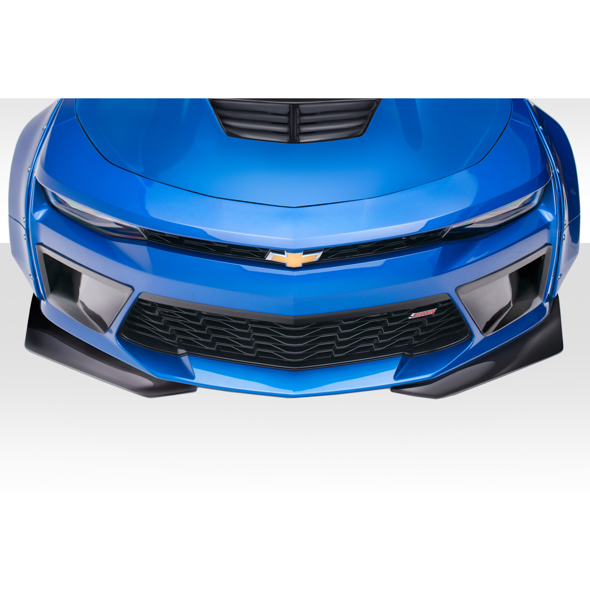 Modify your Chevrolet Camaro 2016 with our Exterior/Other Exterior - Top view of Chevrolet Camaro front splitters