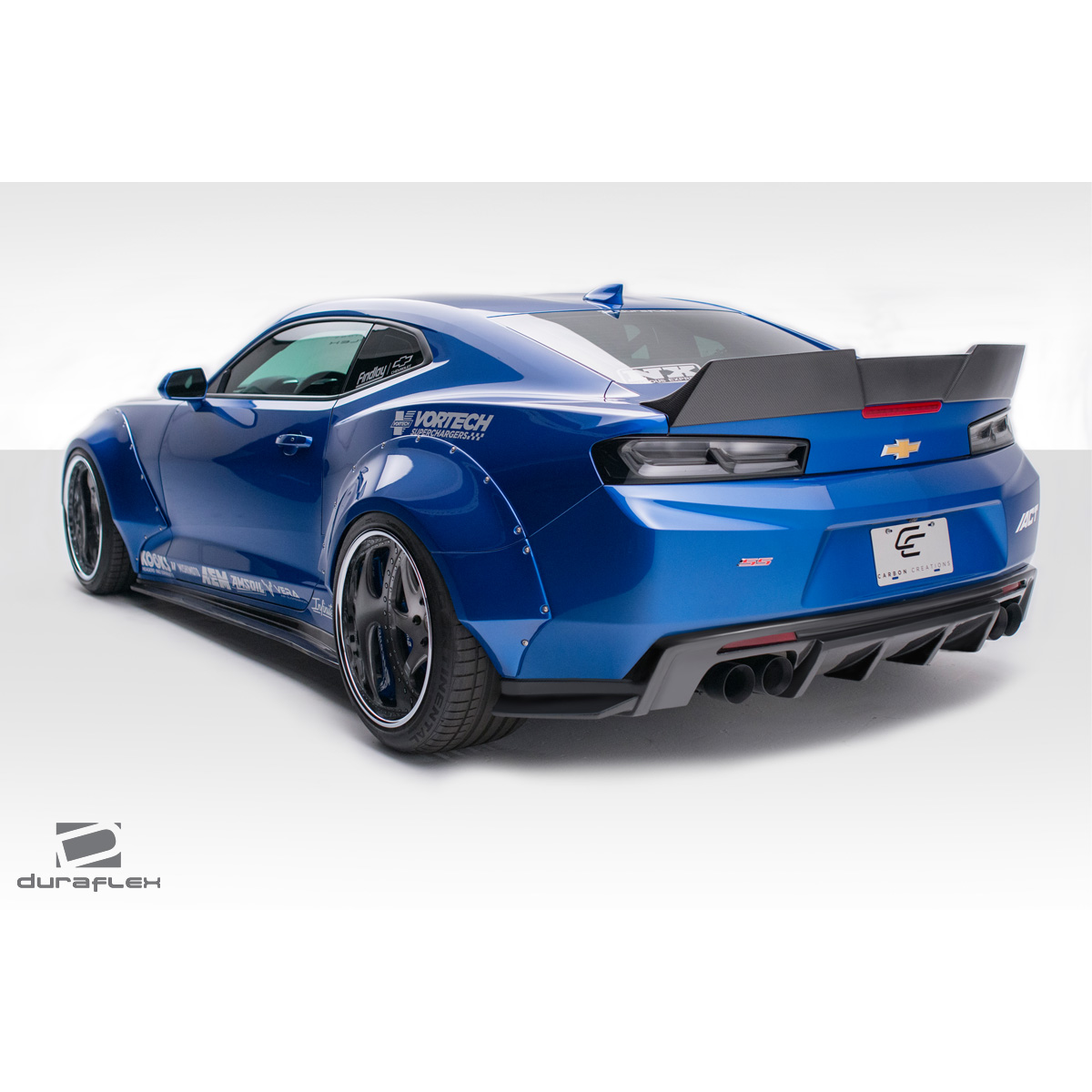 Modify your Chevrolet Camaro 2016 with our Exterior/Complete Body Kits - Angled view from the rear right side