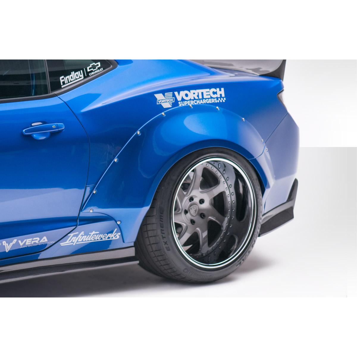 Modify your Chevrolet Camaro 2016 with our Exterior/Complete Body Kits - The part is viewed at a rear angle