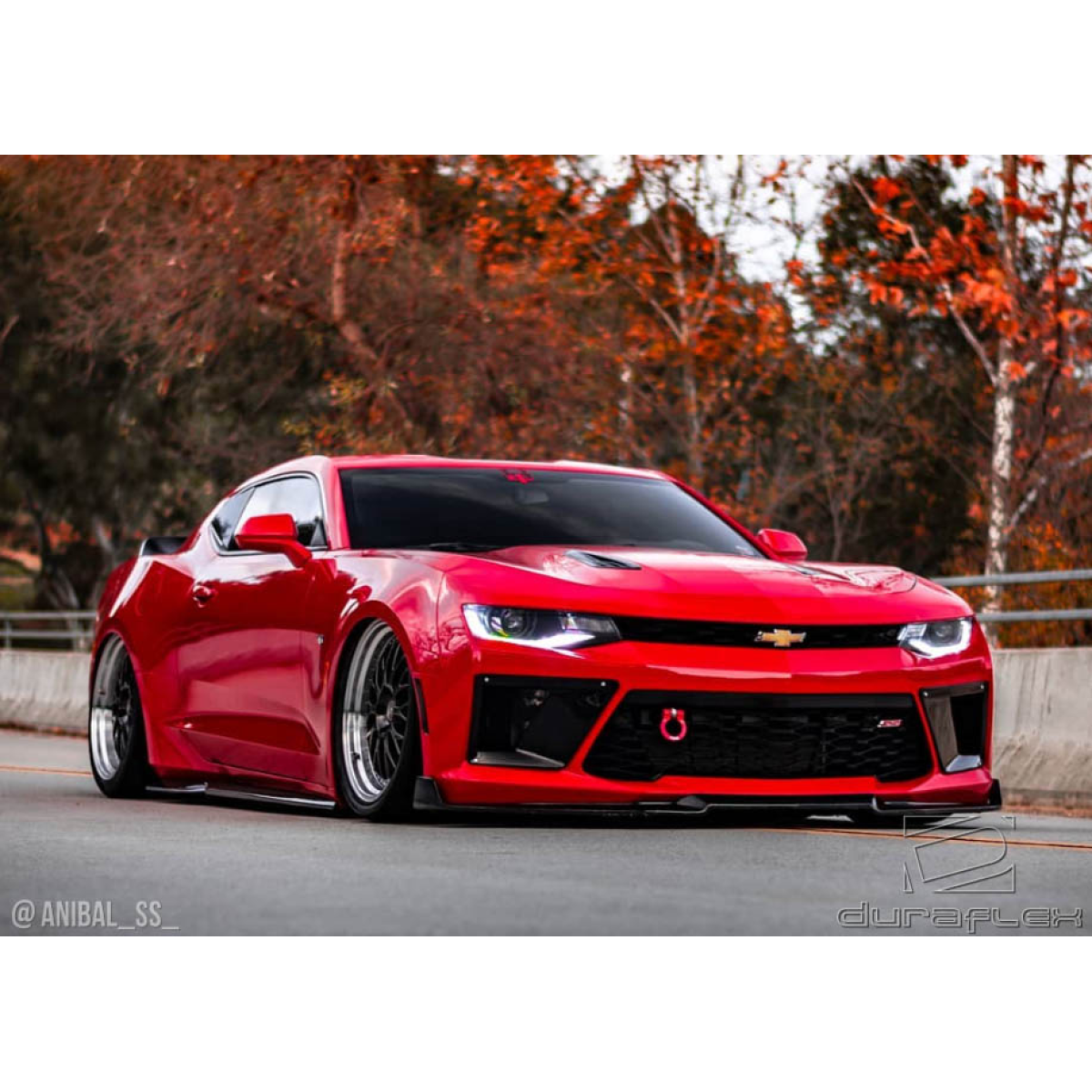 Modify your Chevrolet Camaro 2016 with our Exterior/Front Bumpers - Three quarter front view of the Camaro