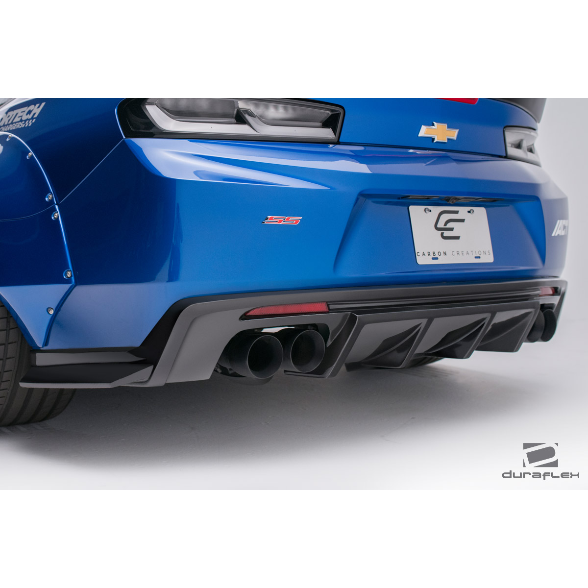 Modify your Chevrolet Camaro 2016 with our Exterior/Complete Body Kits - Angled view from below rear of vehicle