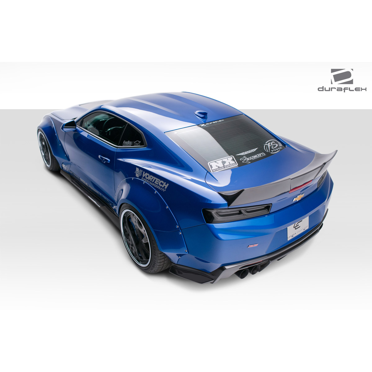 Modify your Chevrolet Camaro 2016 with our Exterior/Complete Body Kits - Rear angle view of the vehicle