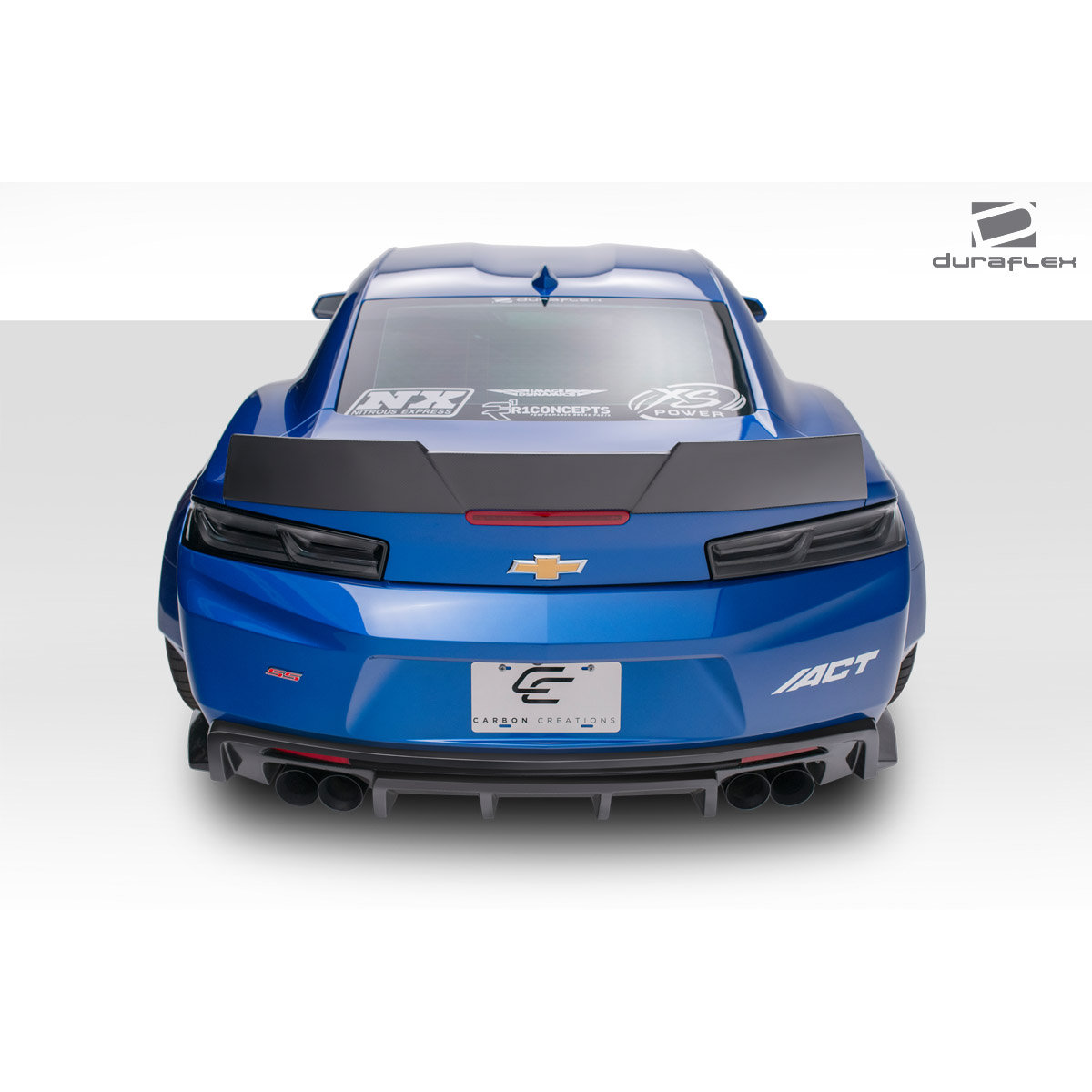 Modify your Chevrolet Camaro 2016 with our Exterior/Complete Body Kits - Rear view angle showcasing rear diffuser design