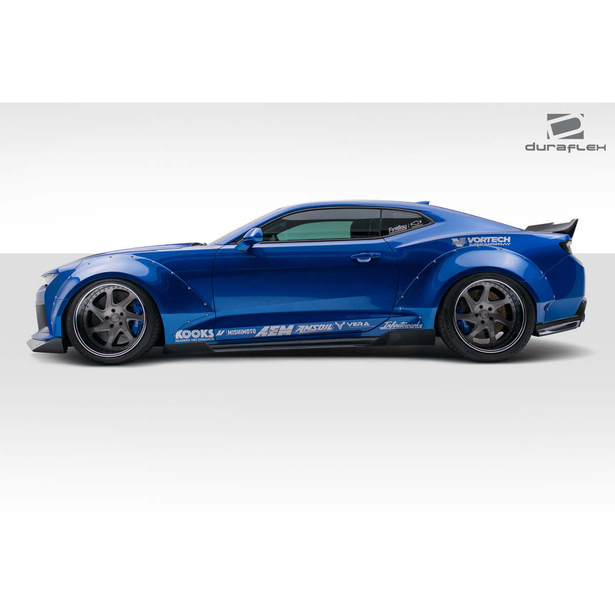 Modify your Chevrolet Camaro 2016 with our Exterior/Other Exterior - Side angle view of body kit for Camaro