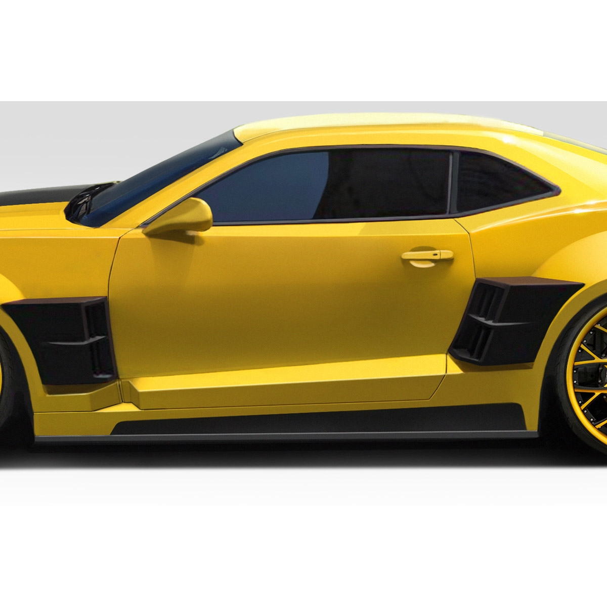 Modify your Chevrolet Camaro 2010 with our Exterior/Complete Body Kits - Side view of vehicle highlighting side skirts