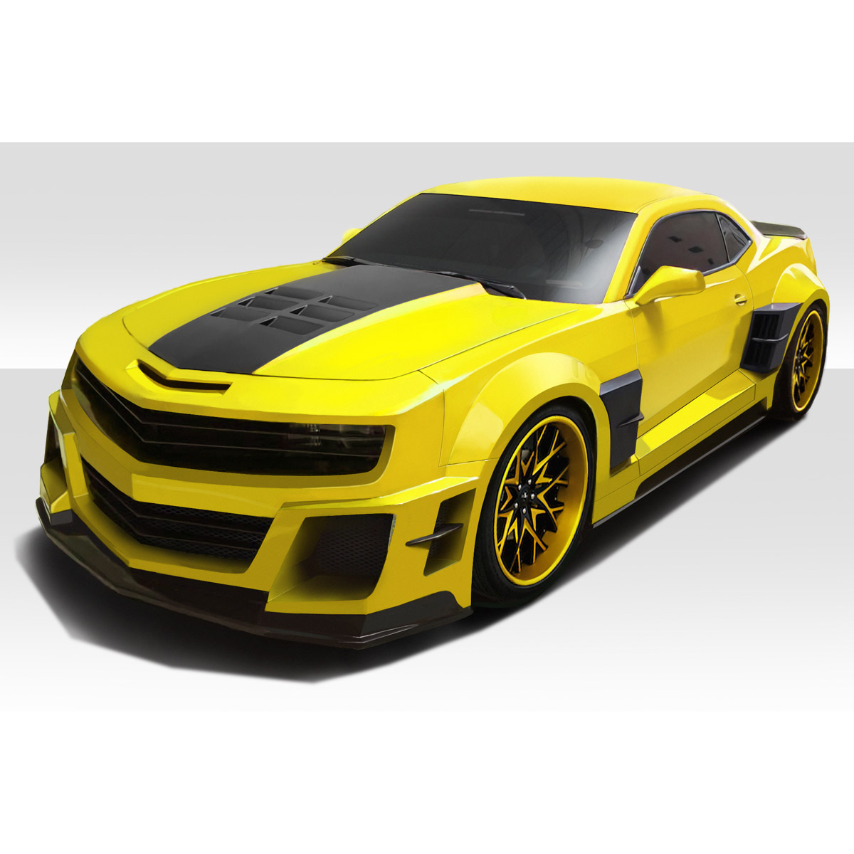 Modify your Chevrolet Camaro 2010 with our Exterior/Complete Body Kits - Front quarter angle view of the vehicle