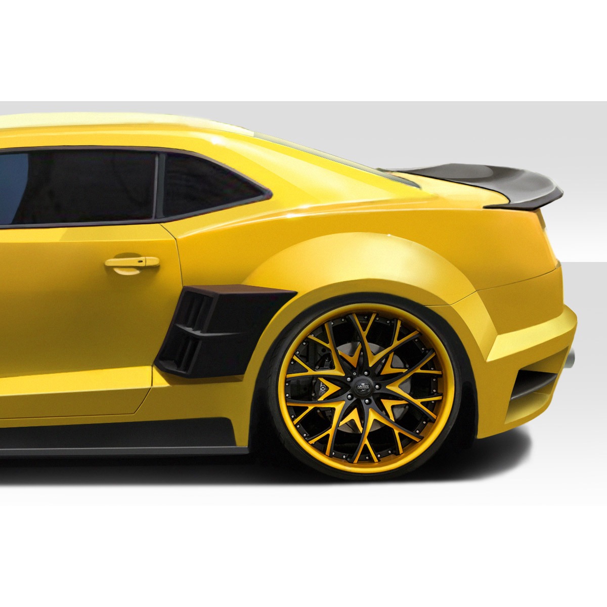 Modify your Chevrolet Camaro 2010 with our Exterior/Complete Body Kits - Side view of a Chevrolet Camaro Wide Body Kit