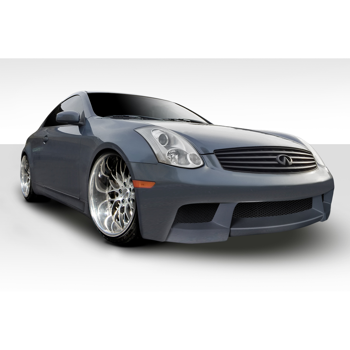 Modify your Infiniti G35 2003 with our Exterior/Complete Body Kits - The car is shown at a low front angle