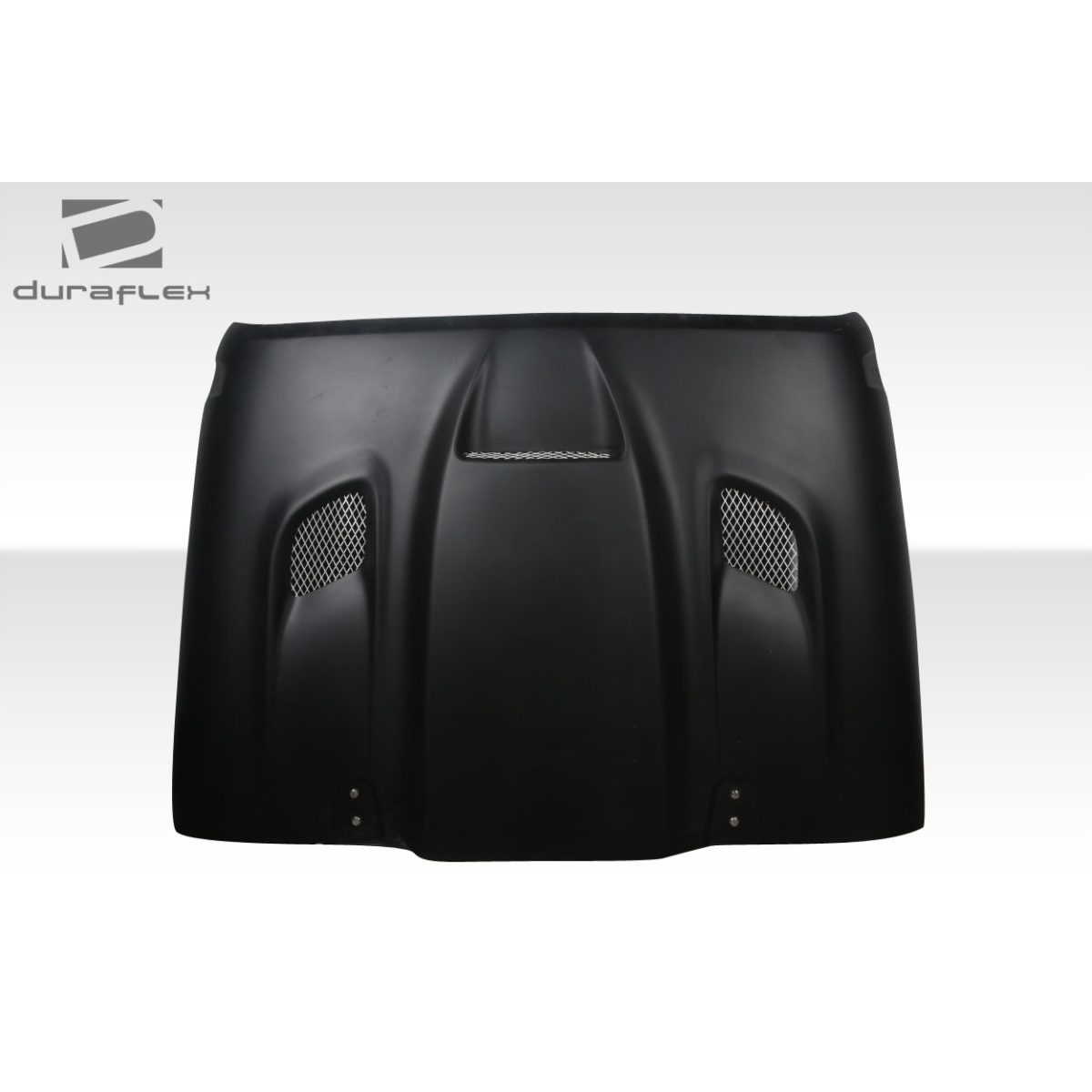 Modify your Jeep Wrangler 2007 with our Exterior/Hoods - Front view of a vehicle hood
