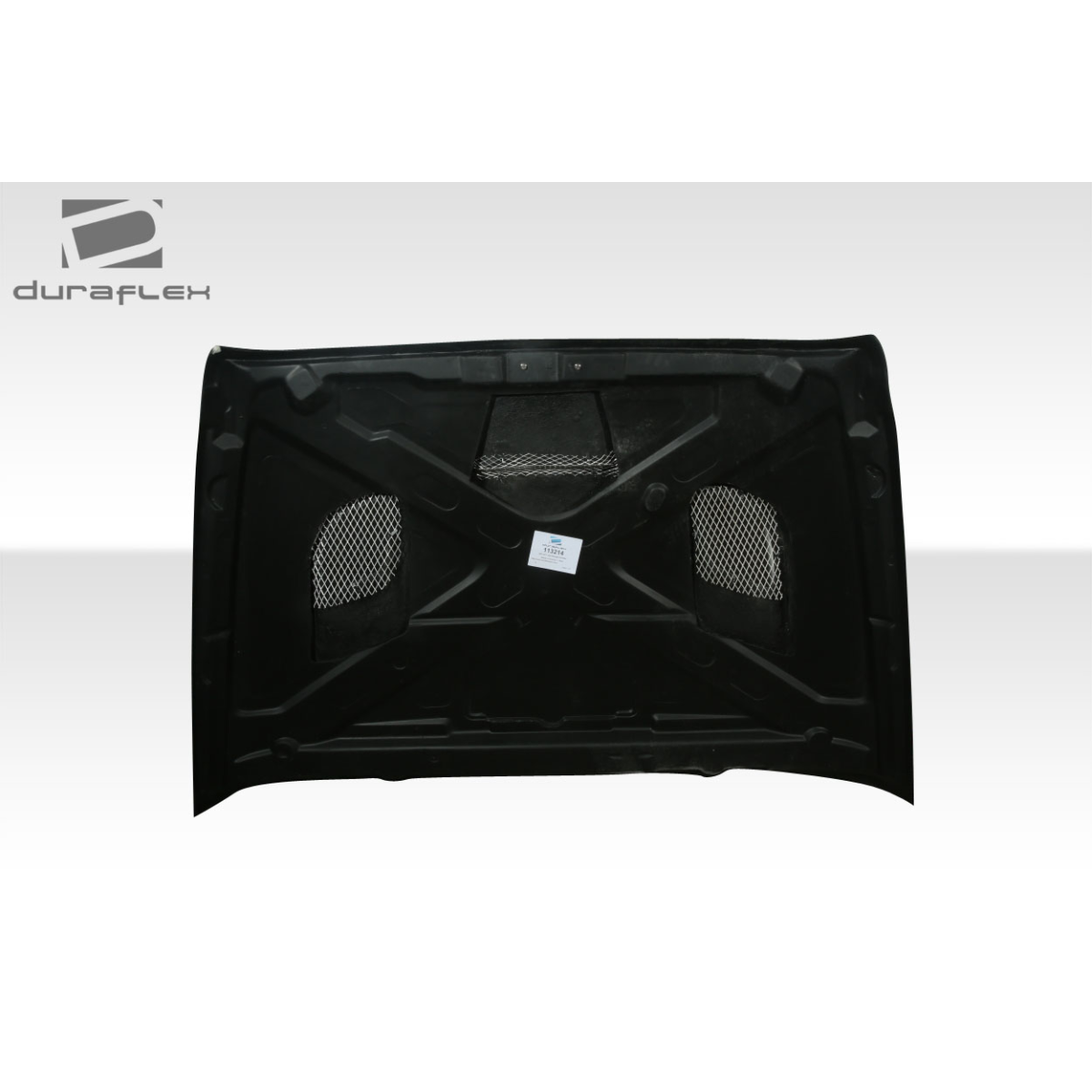 Modify your Jeep Wrangler 2007 with our Exterior/Hoods - Front view of hood part displayed flat