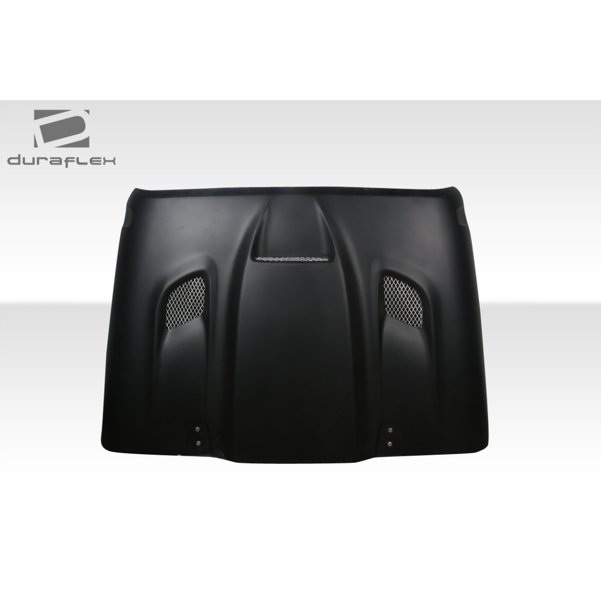 Modify your Jeep Wrangler 2007 with our Exterior/Hoods - Front view of jeep hood at a straight angle
