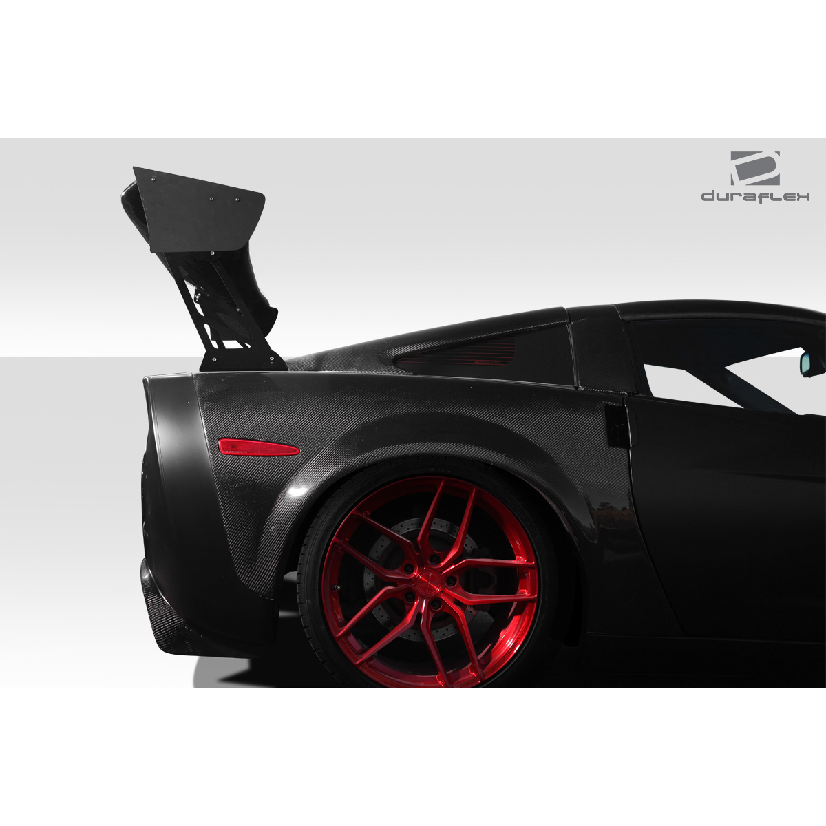 Modify your Universal   with our Exterior/Complete Body Kits - Side angle view of the rear with wing