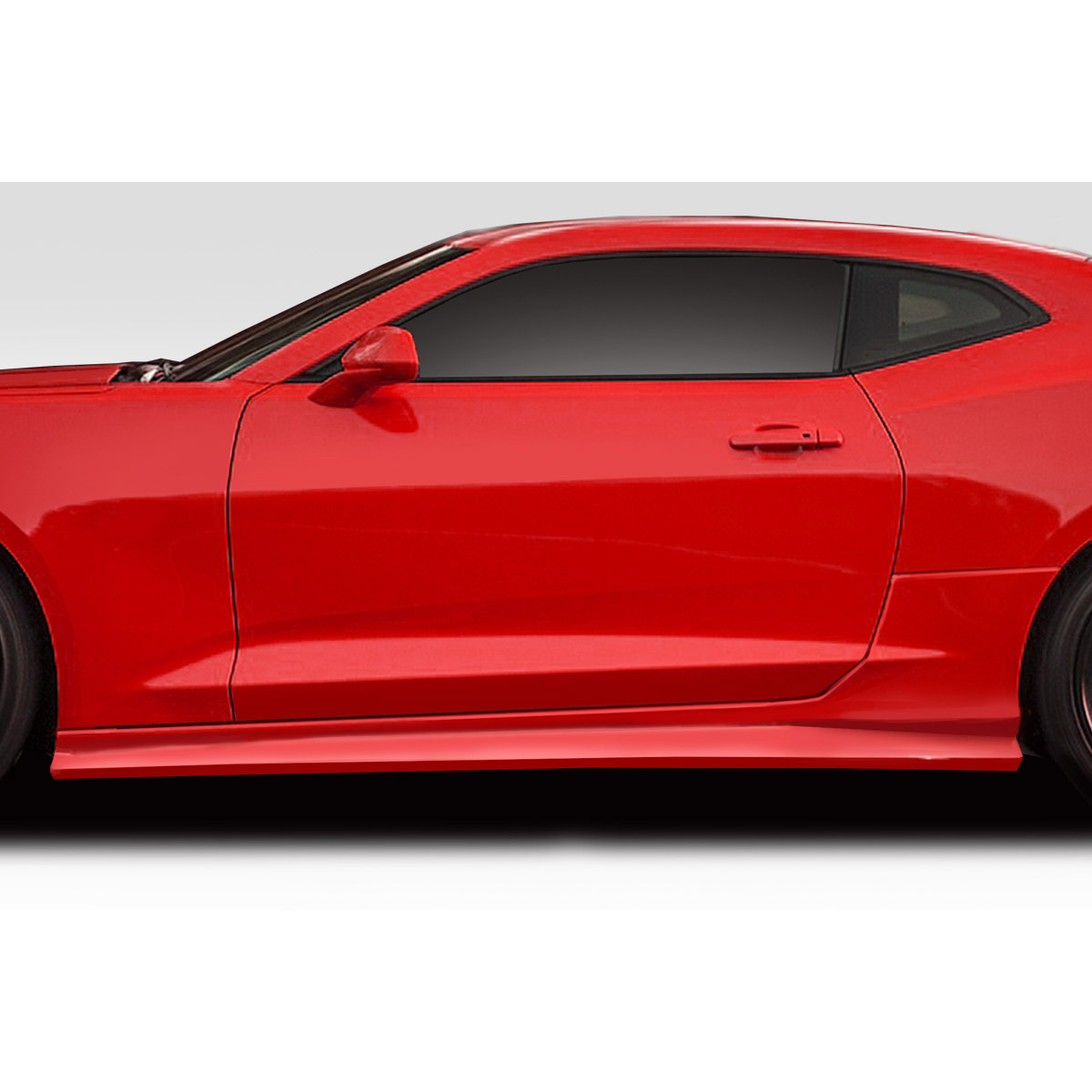 Modify your Chevrolet Camaro 2016 with our Exterior/Side Skirts - Side view showing vehicle part at profile angle