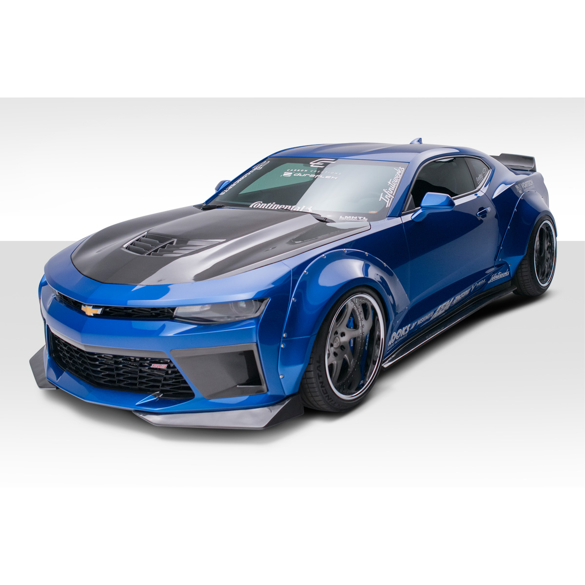 Modify your Chevrolet Camaro 2016 with our Exterior/Complete Body Kits - Front three quarter angle of the vehicle