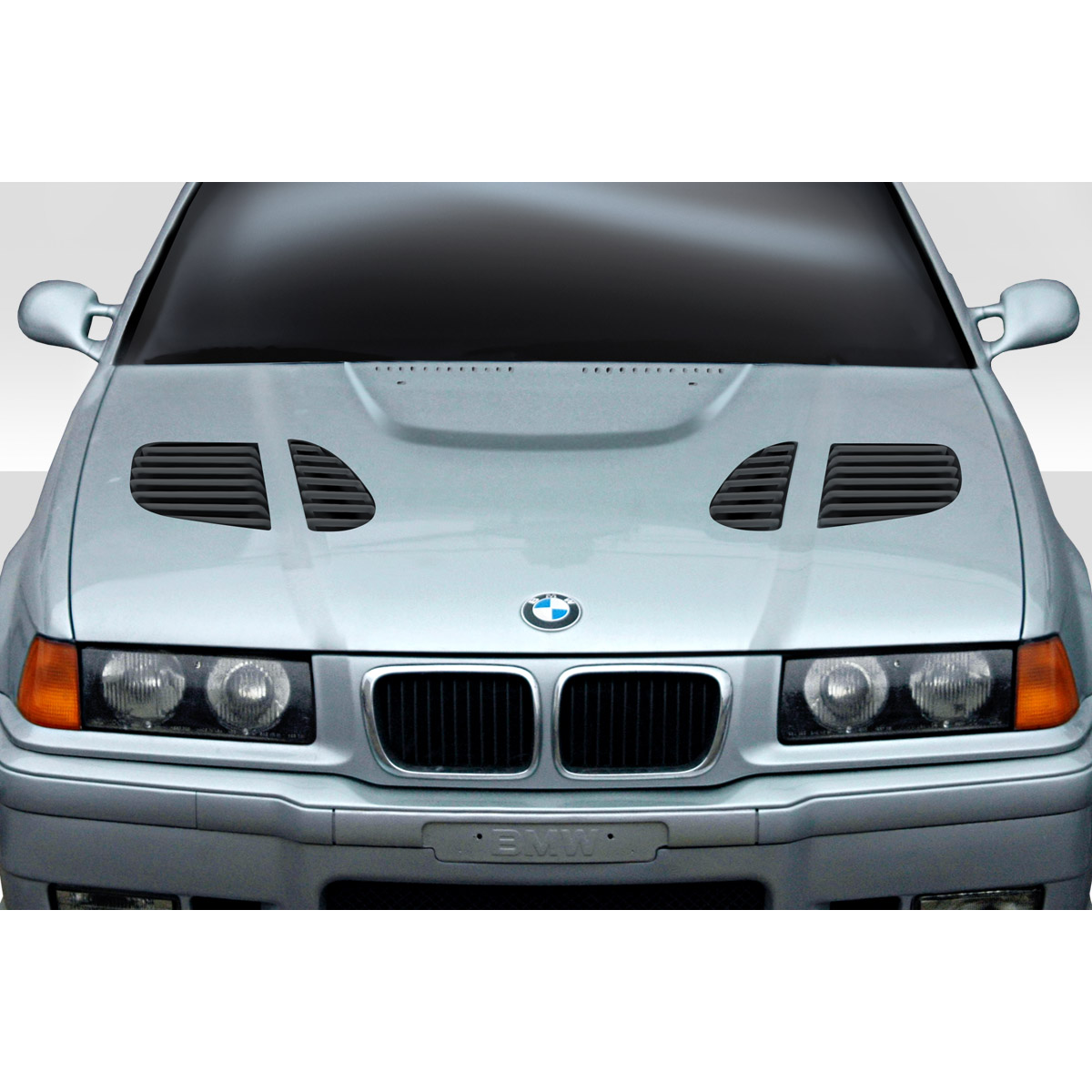 Modify your BMW 3-Series 1992 with our Exterior/Hoods - Front view of the BMW 3 Series M3 E36