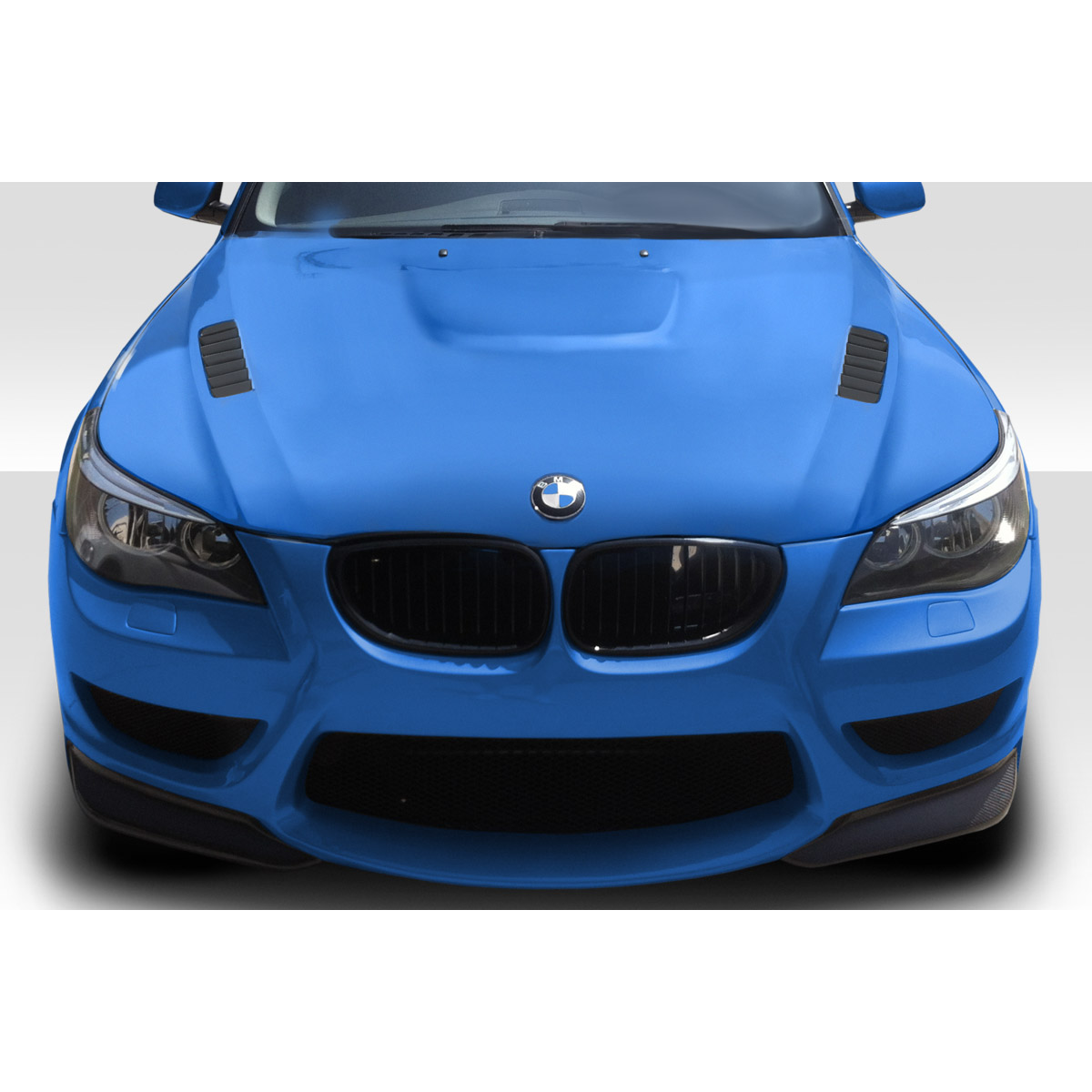 Modify your BMW 5-Series 2004 with our Exterior/Hoods - Front view of the hood part from a BMW 5 Series