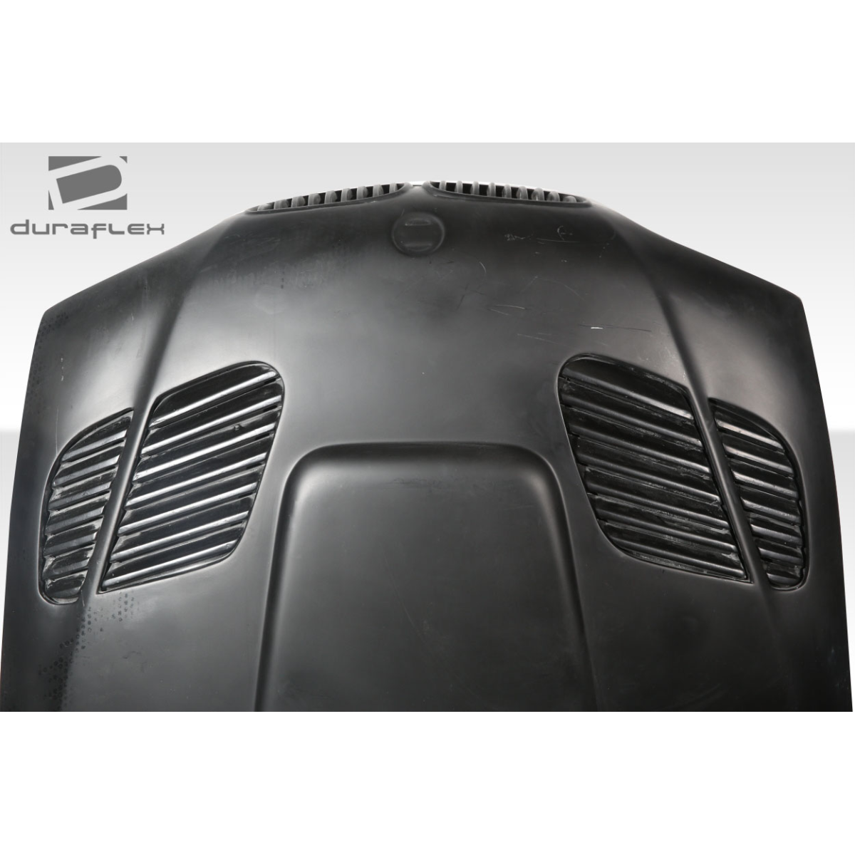 Modify your BMW 3-Series 2004 with our Exterior/Hoods - Front view at a slightly elevated angle