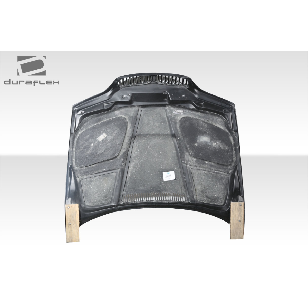 Modify your BMW 3-Series 2004 with our Exterior/Hoods - Part is viewed from above at a flat angle