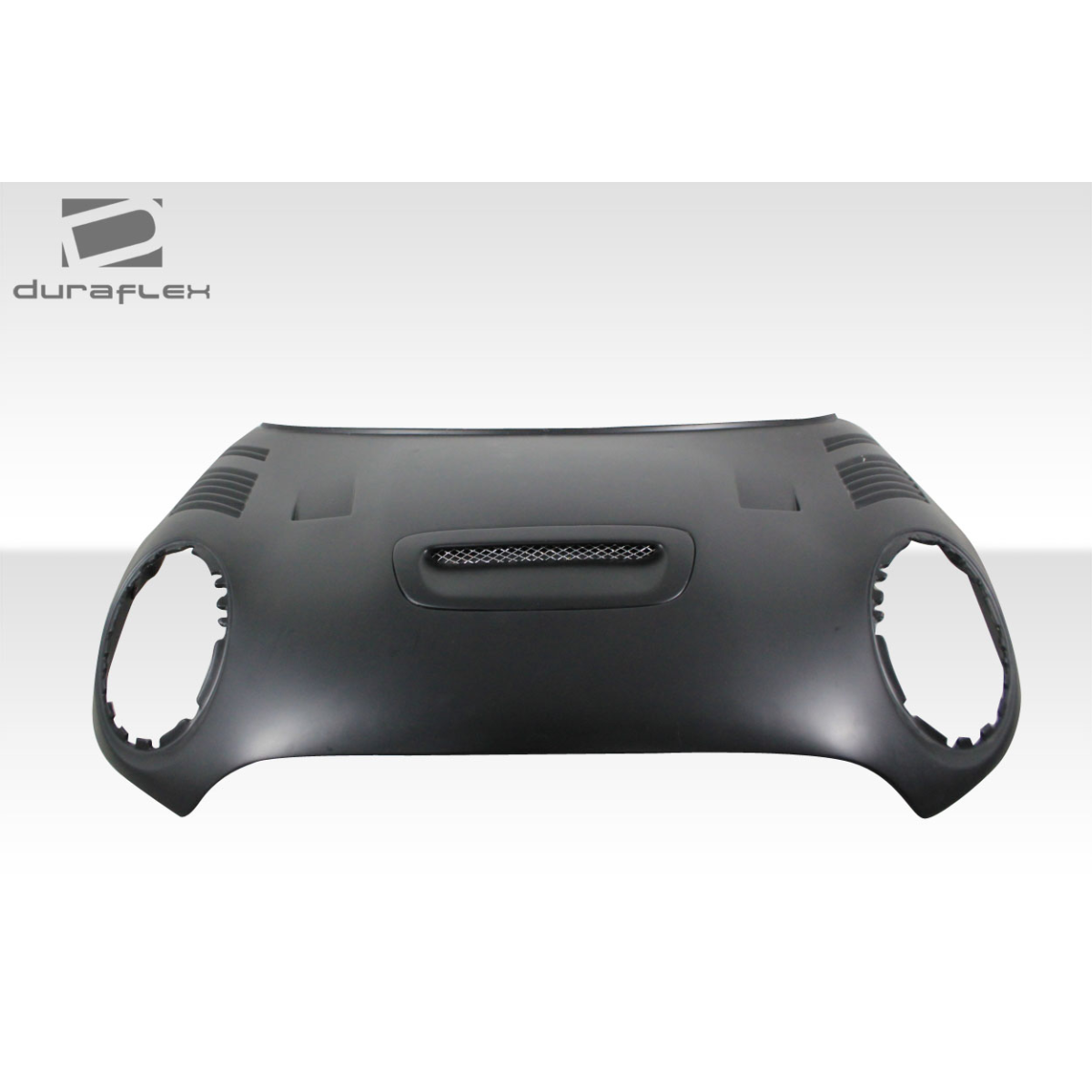 Modify your Mini Cooper 2014 with our Exterior/Hoods - Frontal view of a car hood at a slight angle