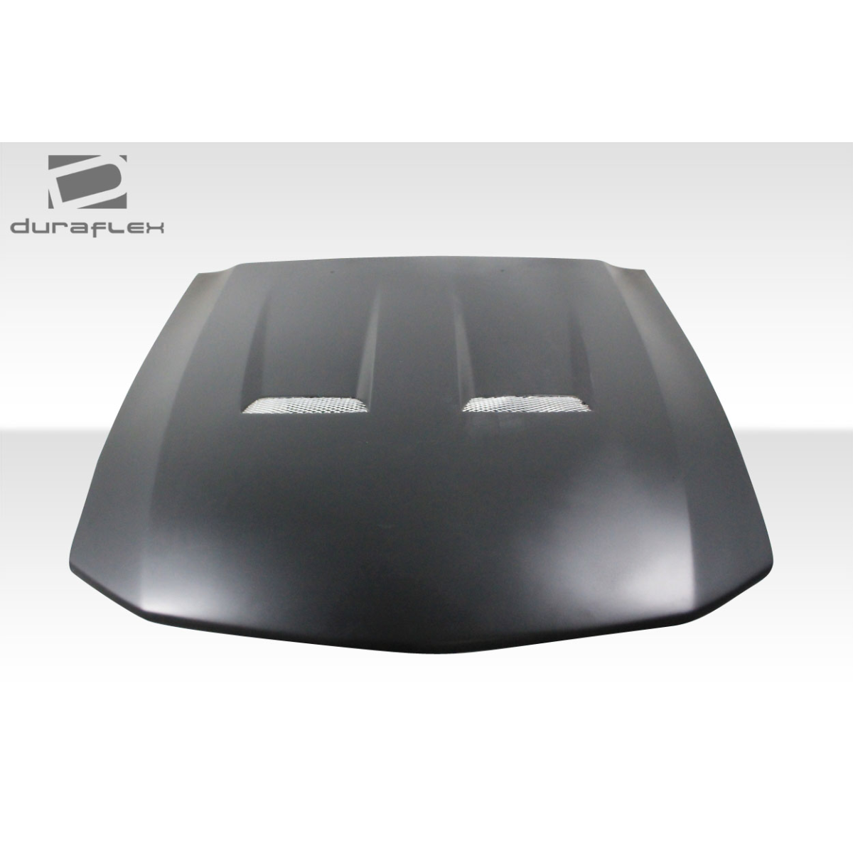 Modify your Ford Mustang 2005 with our Exterior/Hoods - Top view of a car hood at a flat angle