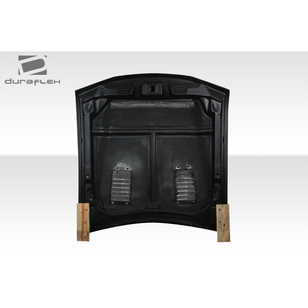 Modify your Ford Mustang 1994 with our Exterior/Hoods - Front view of a car hood