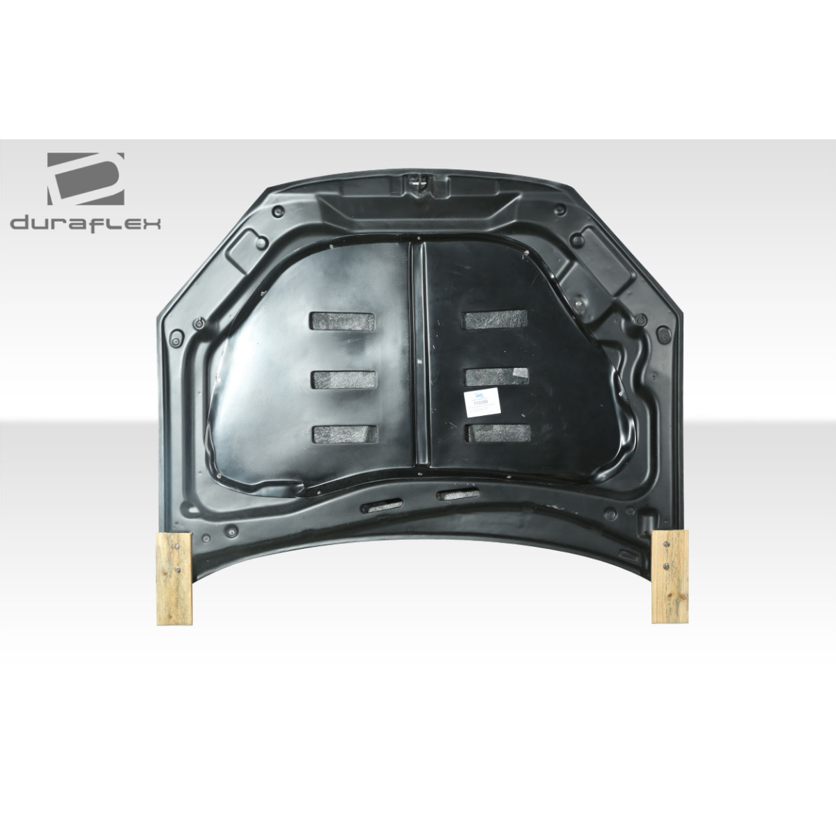 Modify your Hyundai Genesis 2013 with our Exterior/Hoods - Front view of the hood part at a flat angle