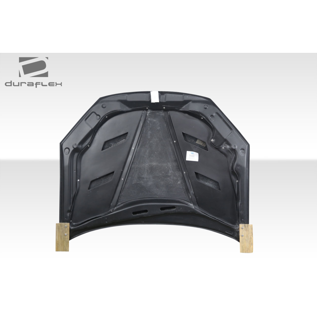 Modify your Hyundai Genesis 2013 with our Exterior/Hoods - Top view of the vehicle hood at a flat angle