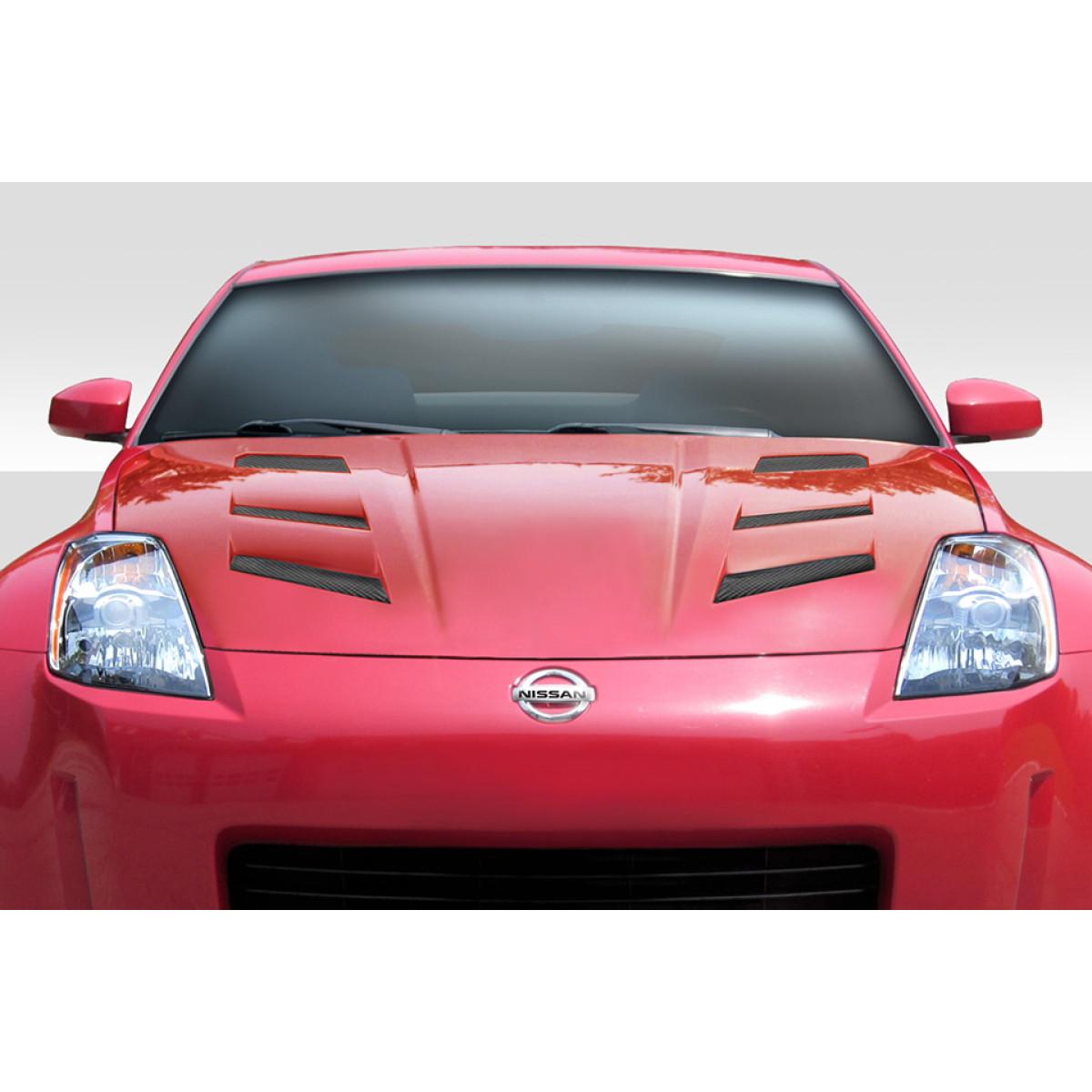 Modify your Nissan 350Z 2003 with our Exterior/Hoods - Front view of the Nissan 350Z hood