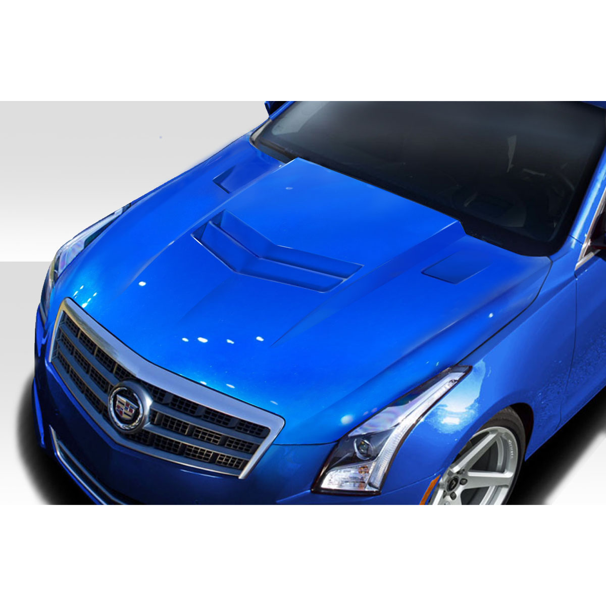 Modify your Cadillac ATS 2012 with our Exterior/Hoods - Top view angle of the Cadillac ATS hood