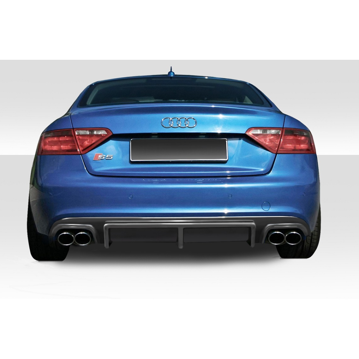 Modify your Audi S5 2013 with our Exterior/Diffusers - Rear view centered angle of the vehicle part