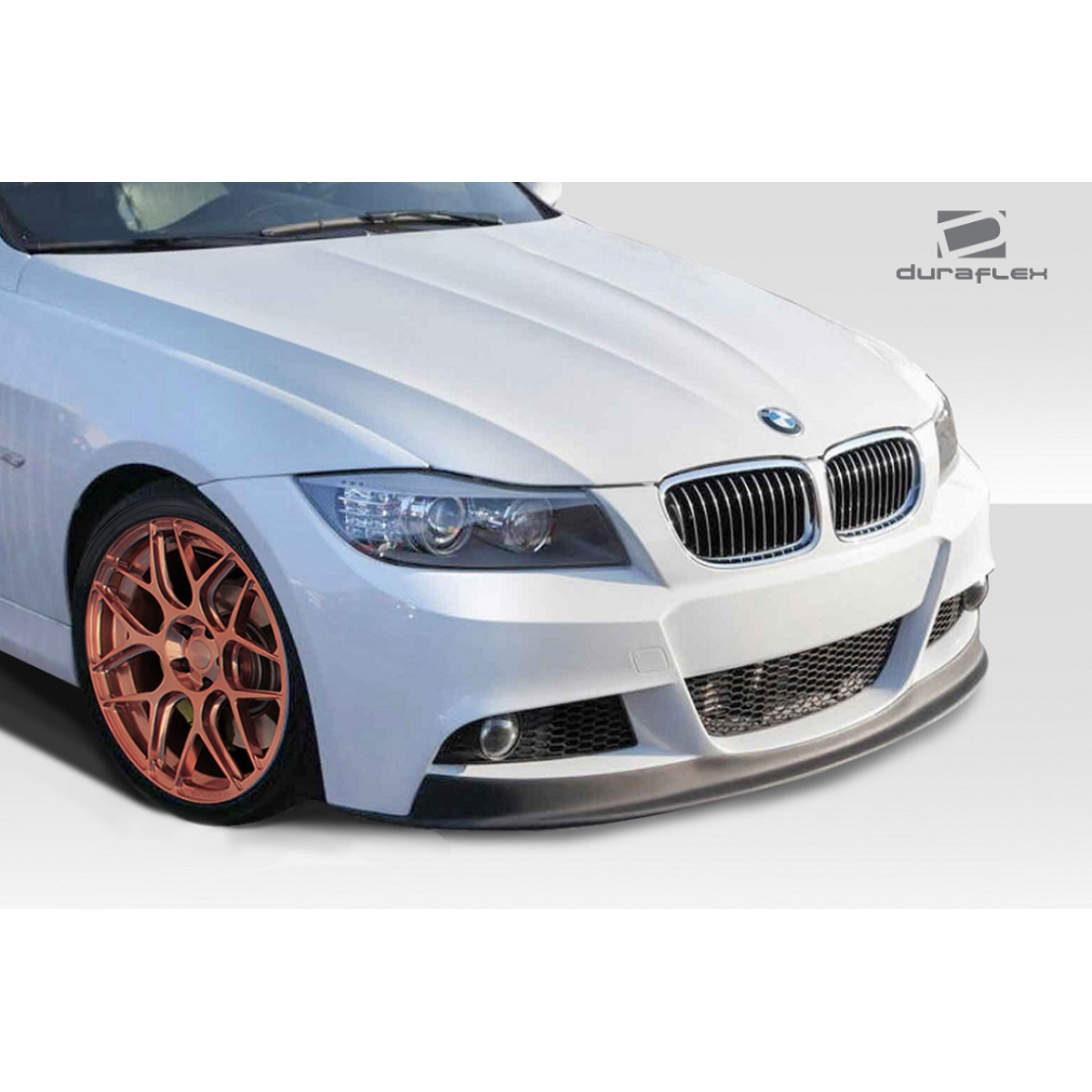 Modify your BMW 3-Series 2009 with our Exterior/Front Bumpers or Lips - Front angle view of front lip spoiler