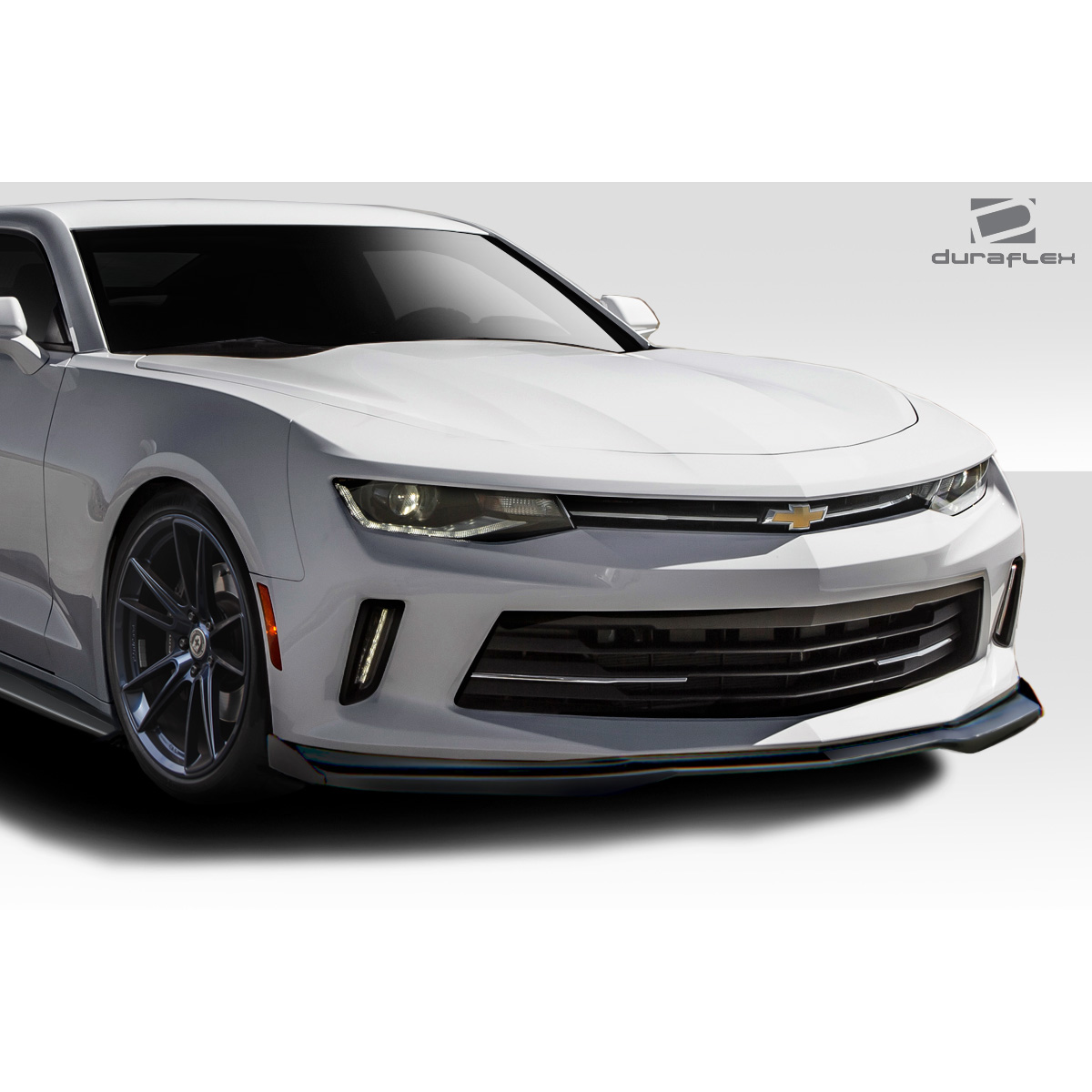 Modify your Chevrolet Camaro 2016 with our Exterior/Front Bumpers or Lips - Front angle view of the vehicle