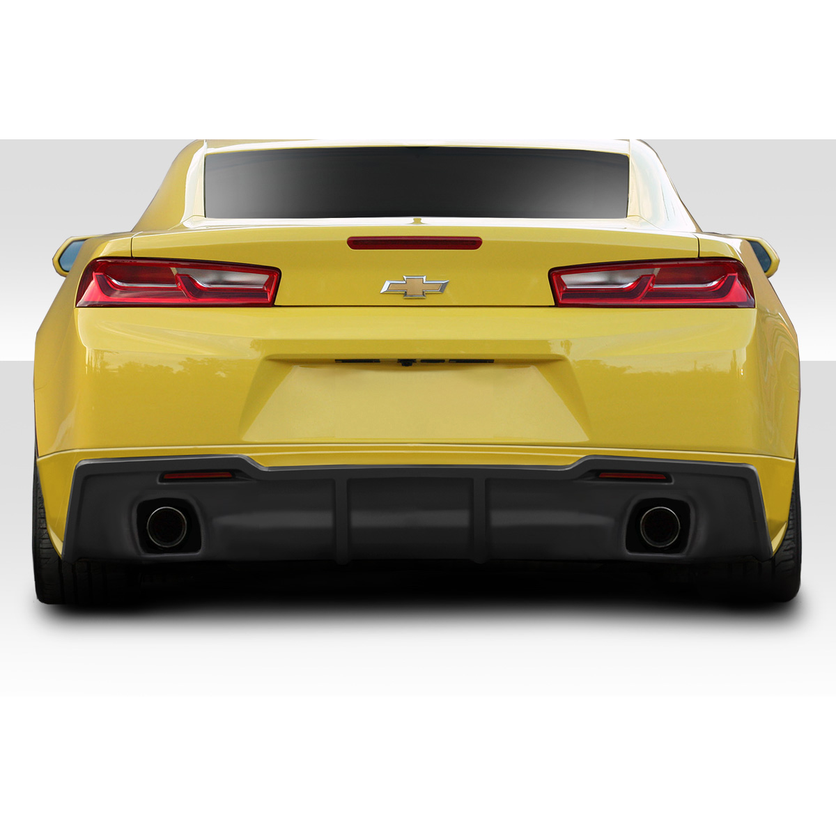 Modify your Chevrolet Camaro 2016 with our Exterior/Rear Bumpers or Lips - Rear view angle of Chevrolet Camaro part image