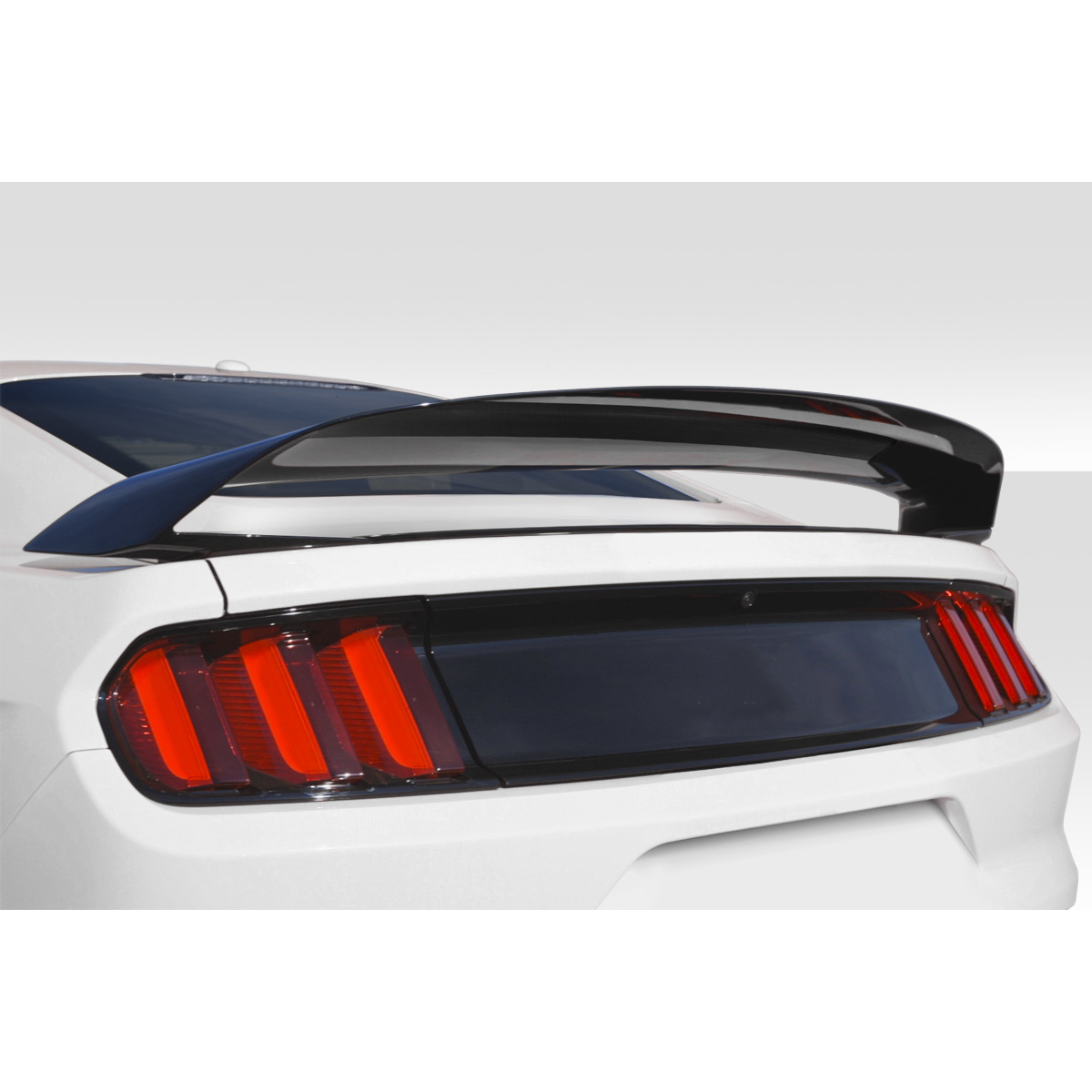 Modify your Ford Mustang 2015 with our Exterior/Wings - Rear view showcasing the GT350 look wing angle