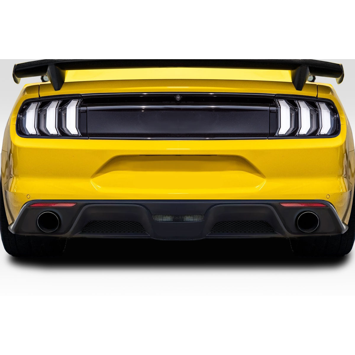 Modify your Ford Mustang 2015 with our Exterior/Diffusers - Viewed from the rear at a straight angle