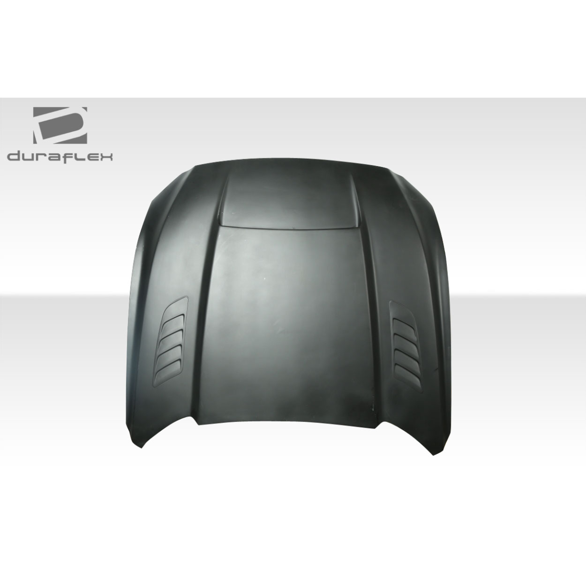 Modify your Ford Mustang 2015 with our Exterior/Hoods - Top view of the car hood from a frontal angle