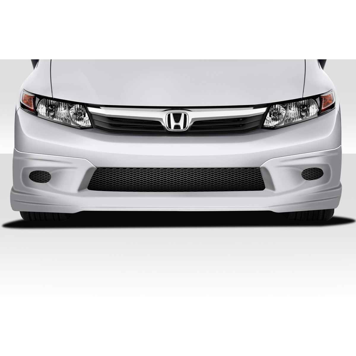 Modify your Honda Civic 2012 with our Exterior/Front Bumpers or Lips - Front view of vehicle at 0 degrees angle