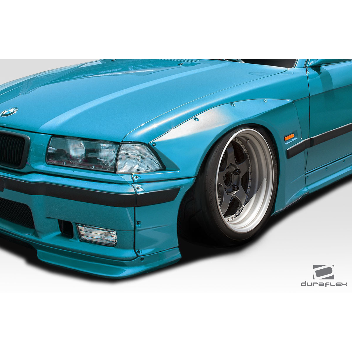 Modify your BMW 3-Series 1992 with our Exterior/Complete Body Kits - Front view angled towards the left side