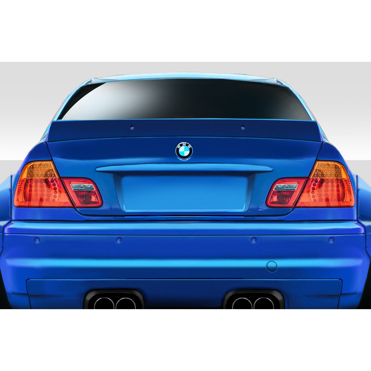 Modify your BMW 3-Series 2000 with our Exterior/Wings - Image shows rear view at a straight angle