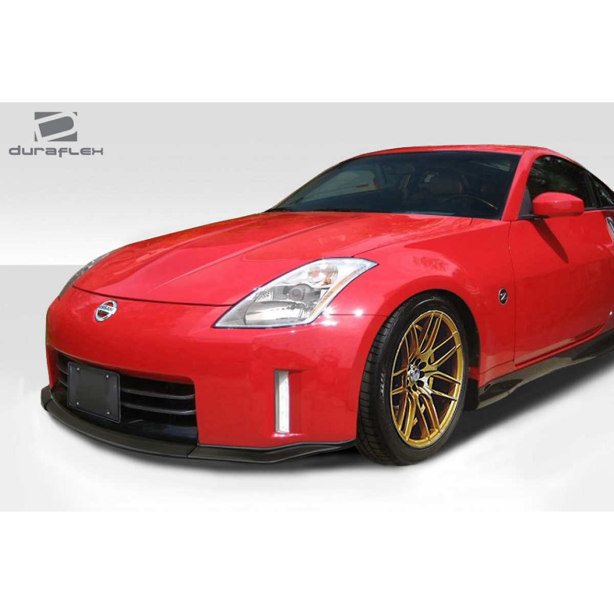 Modify your Nissan 350Z 2003 with our Exterior/Front Bumpers or Lips - Front angle view of the car and front lip