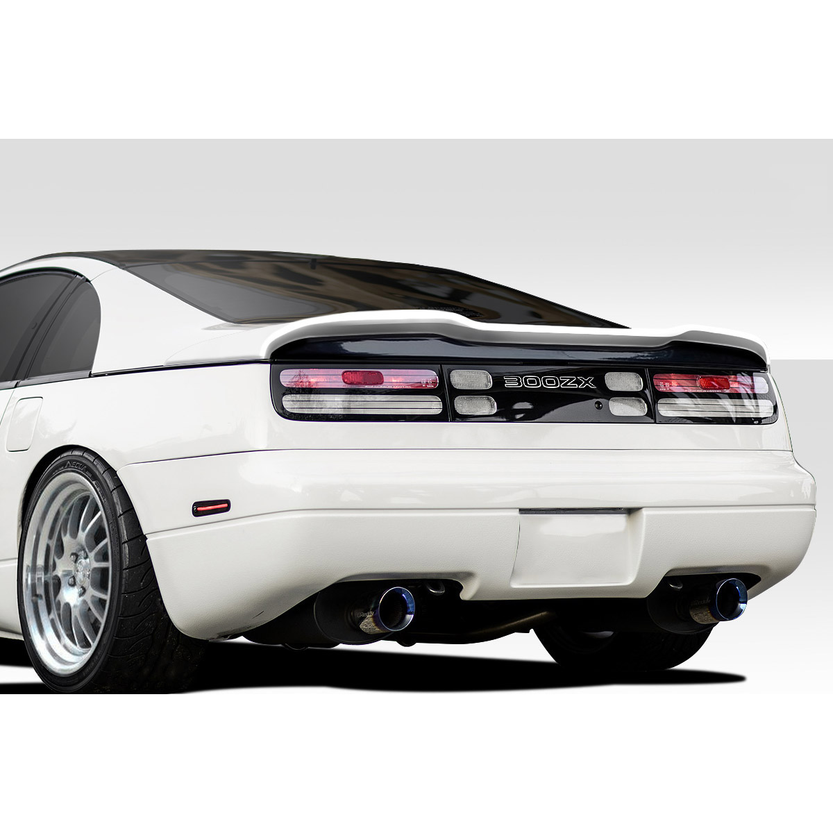 Modify your Nissan 300ZX 1990 with our Exterior/Wings - The image shows a rear angle view of the car