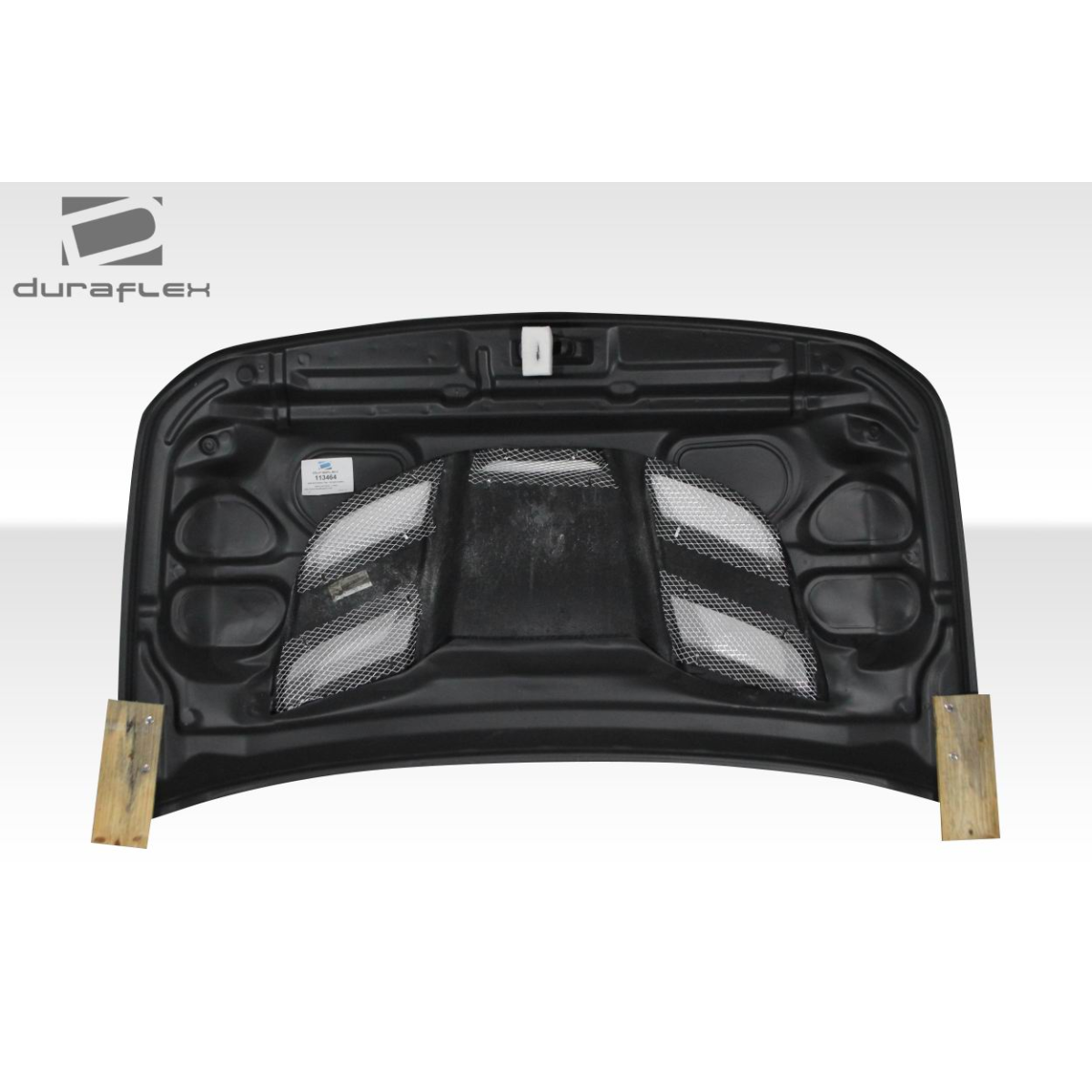 Modify your Nissan Armada 2004 with our Exterior/Hoods - Top view of the hood part displayed flat