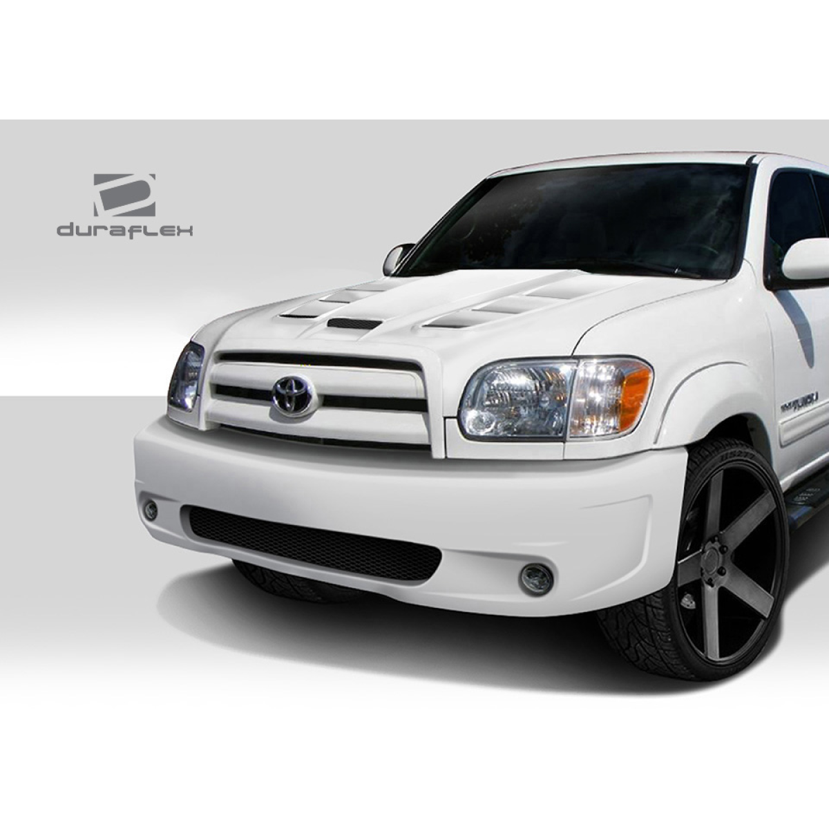 Modify your Toyota Tundra 2000 with our Exterior/Hoods - Front angle view of modified hood design