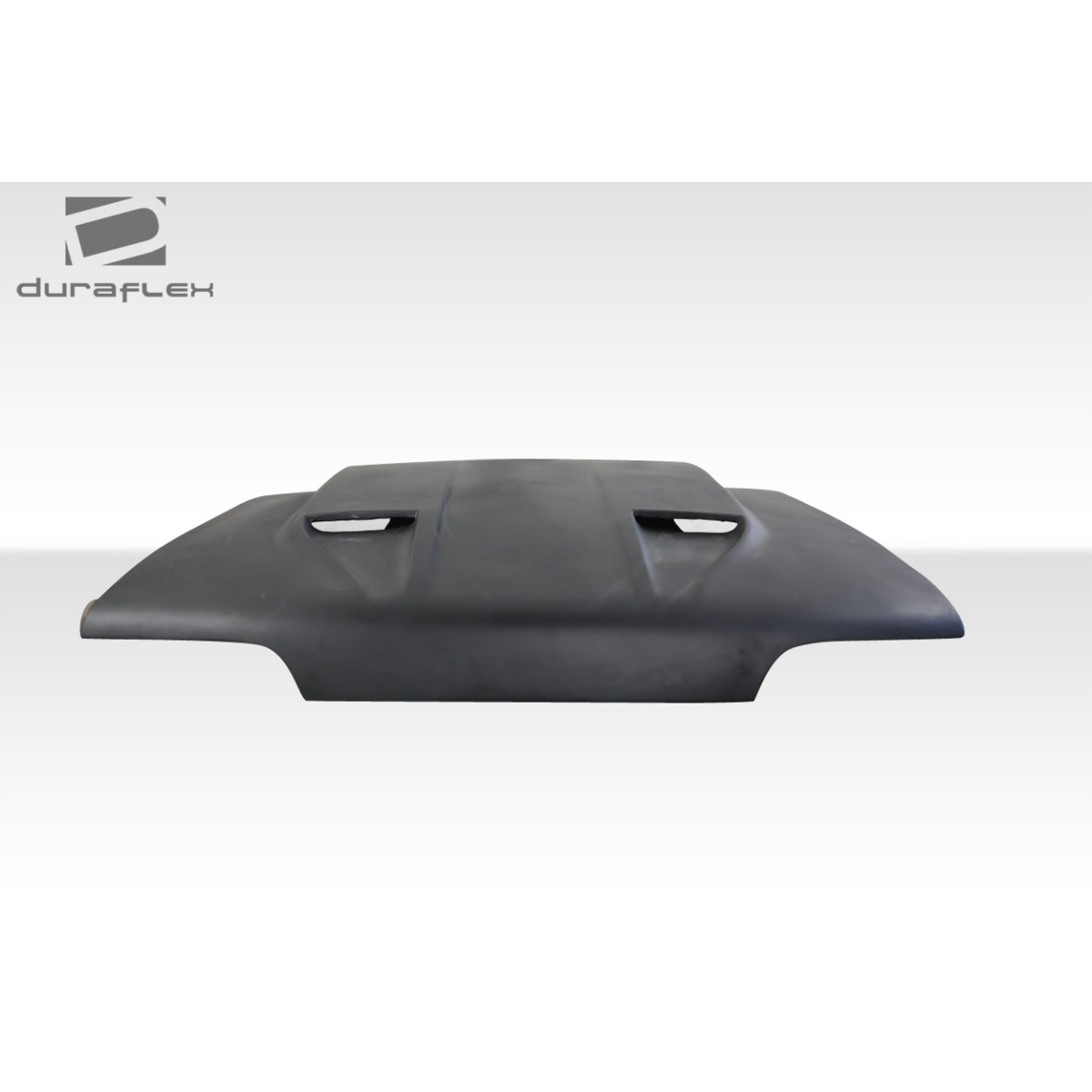 Modify your Ford Mustang 1987 with our Exterior/Hoods - Front view angled top down of car hood