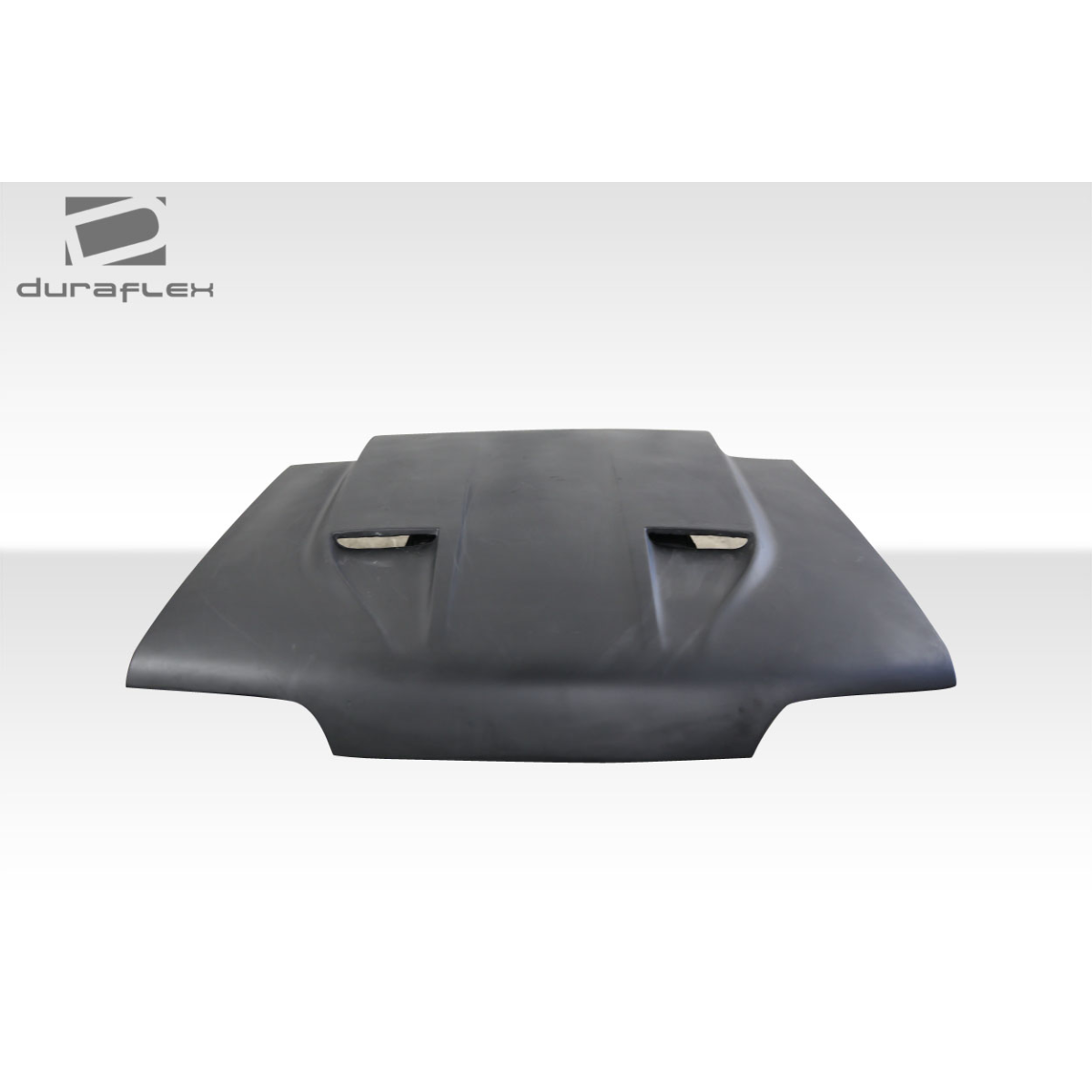 Modify your Ford Mustang 1987 with our Exterior/Hoods - Front view of hood at a level angle