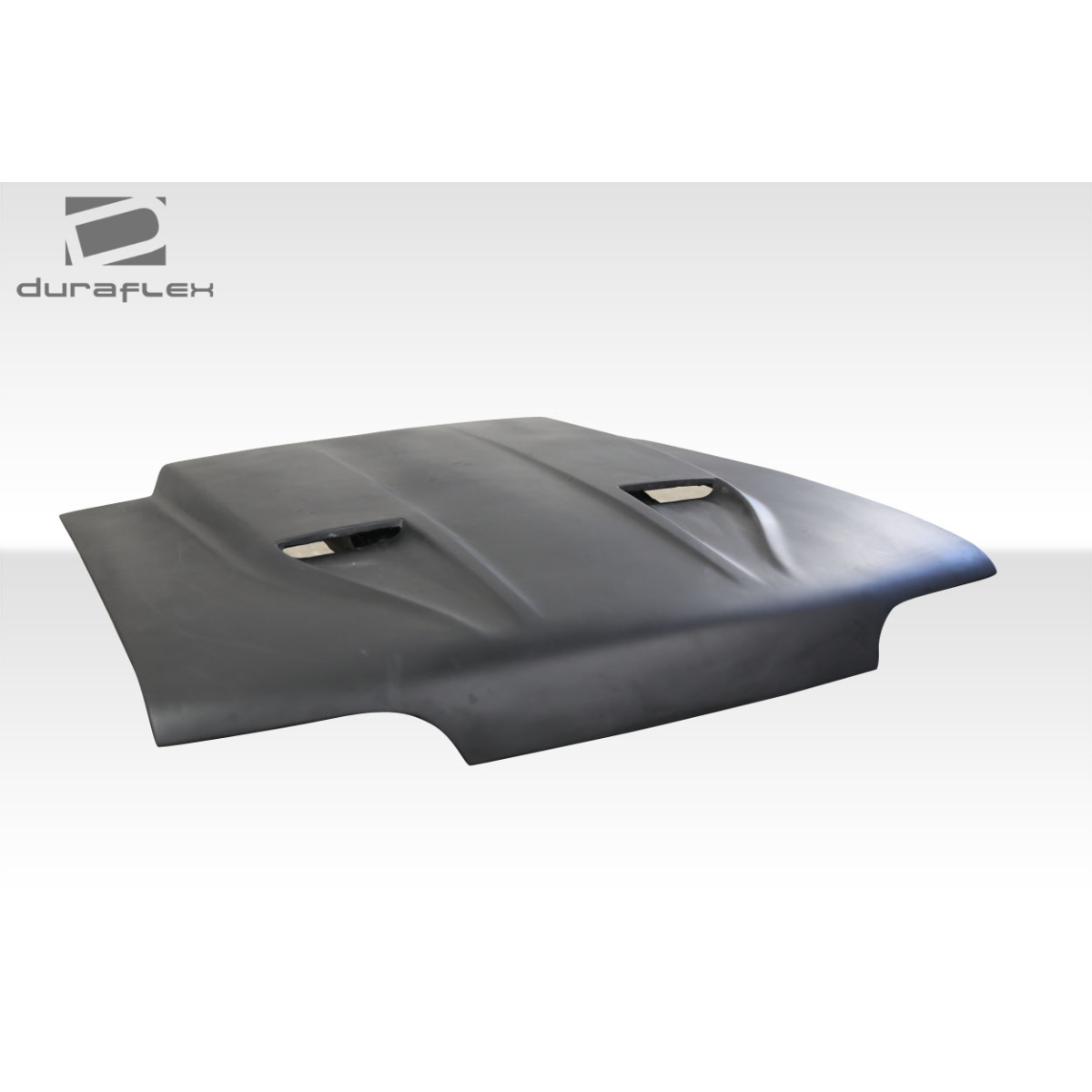 Modify your Ford Mustang 1987 with our Exterior/Hoods - Part is displayed at a slight angle from above